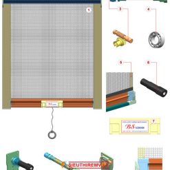 Cửa lưới chống muỗi tự cuốn sieuthiremviet