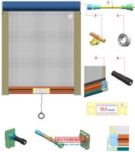 Cửa lưới chống muỗi tự cuốn sieuthiremviet