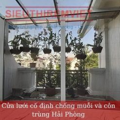 Cửa lưới cố định chống muỗi và côn trùng Hải Phòng